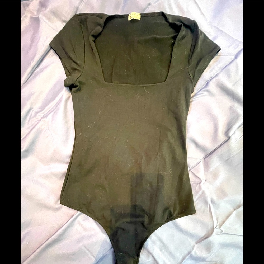 Free People square neck body suit